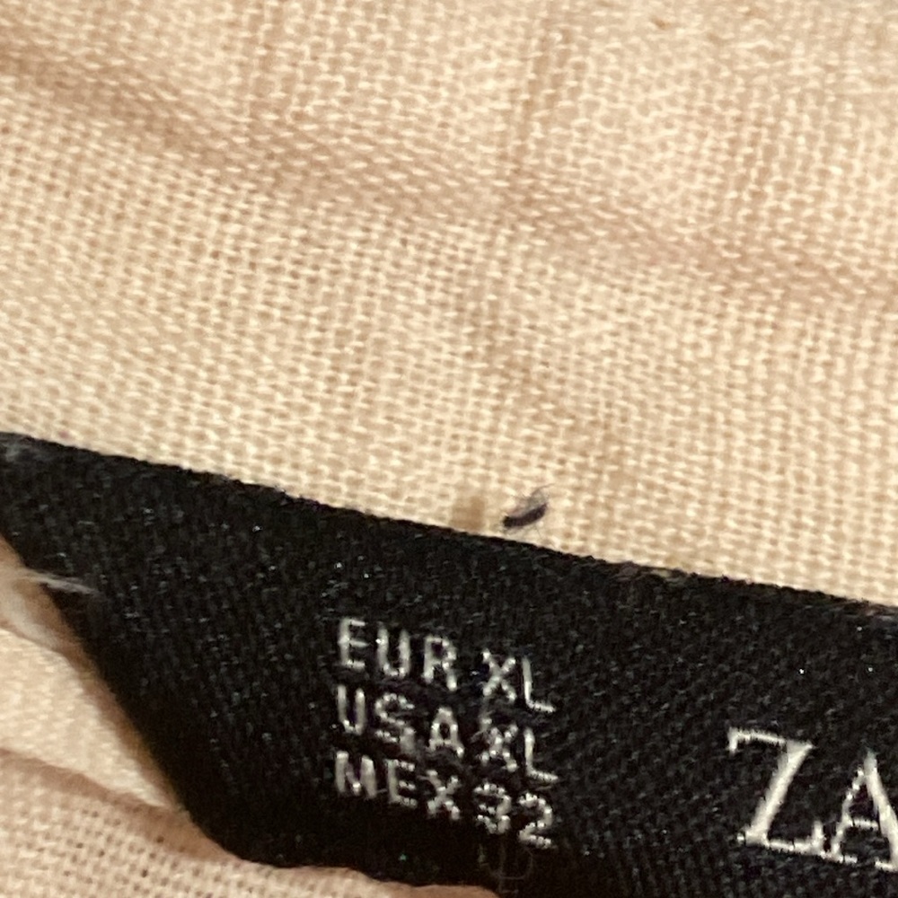 Zara Beige Button-Up Tunic - Picture 9 of 11